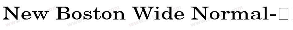 New Boston Wide Normal字体转换
